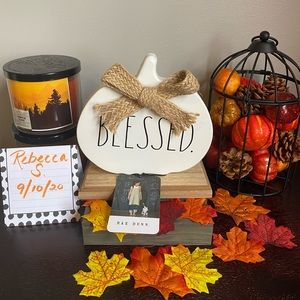 Rae Dunn Metal Blessed Pumpkin